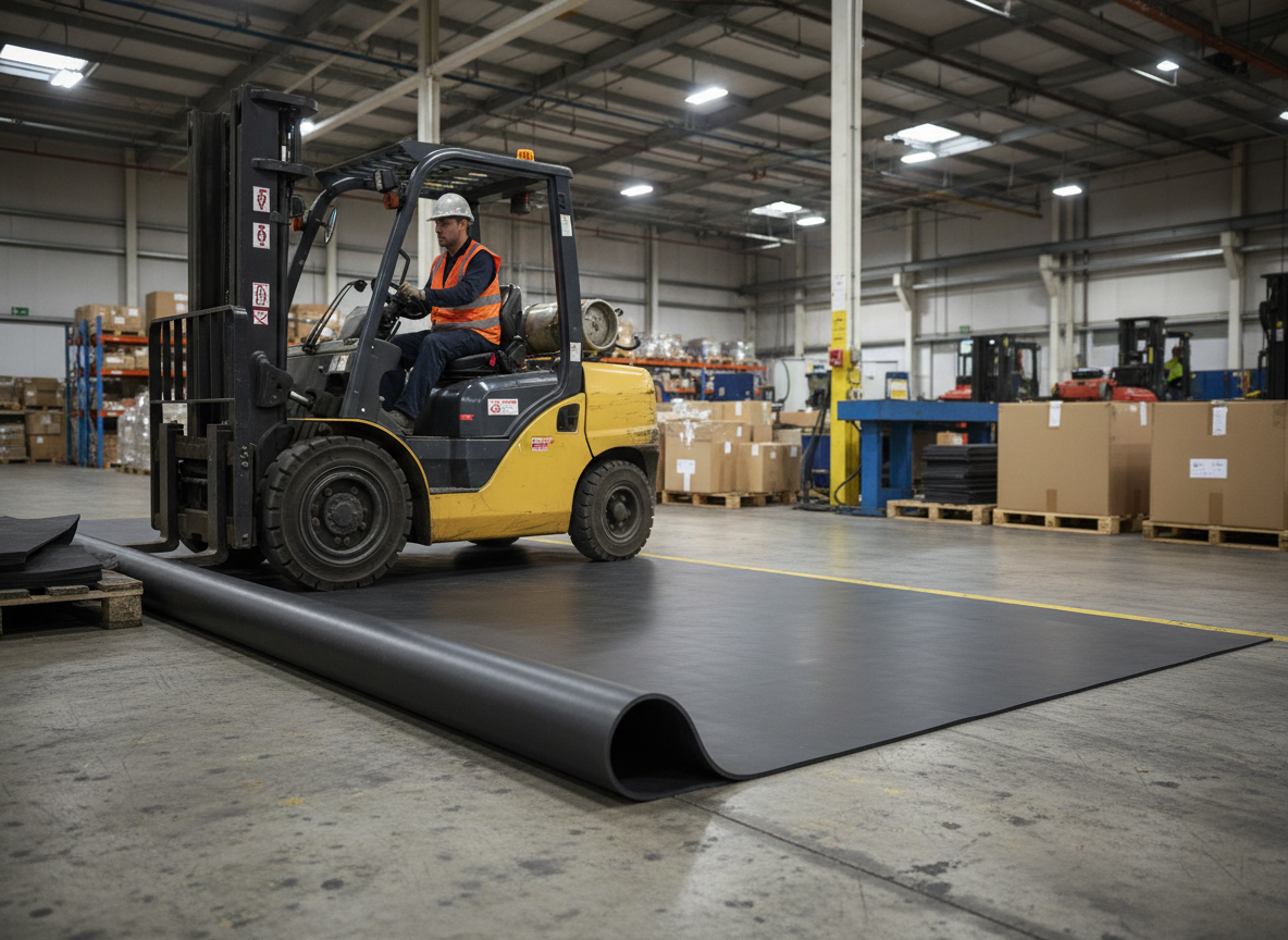 Commercial Grade Black Rubber Sheet – image 2 of 2