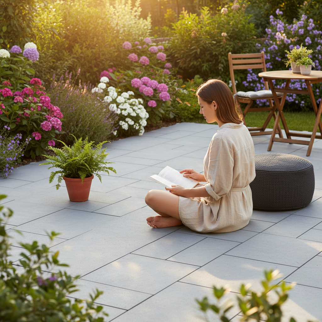 Premium Interlocking Composite Decking Tiles - Light Grey, 30x30cm, Pack of 10 for Easy Installation and Stylish Outdoor Spaces