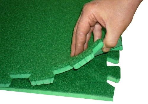 Interlocking 1m x 1m Artificial Grass Tile – Durable & Weatherproof - Size 100cm x 100cm x 18mm For Indoor use