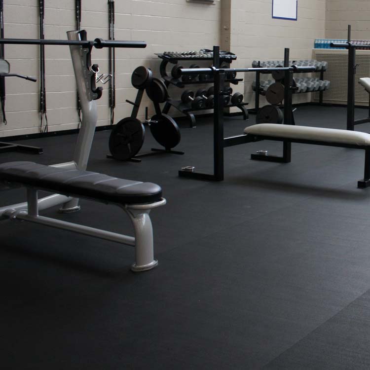 Commercial Rubber Gym Flooring Durable Non-Slip Fitness Flooring