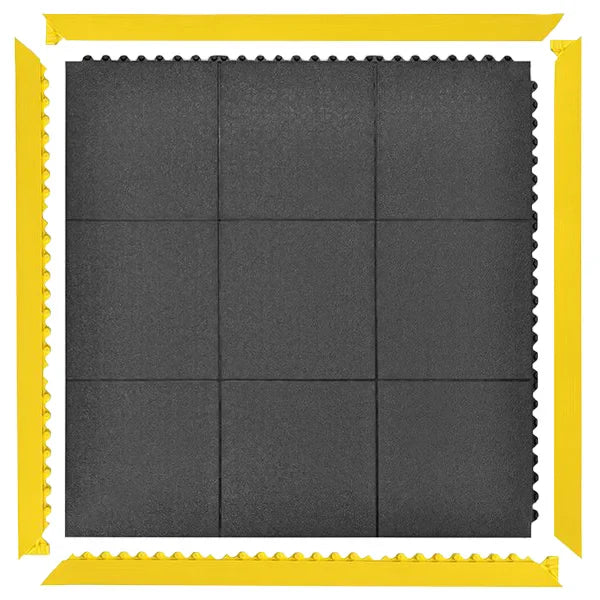 Interlocking Playground Tiles - Heavy Duty 100% Rubber, Slip-Resistant, Cushioning, High Impact, No Adhesive Needed, 12kg Per Tile