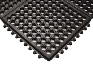 Industrial Anti Slip Mats with Drainage Holes - Rubber Co