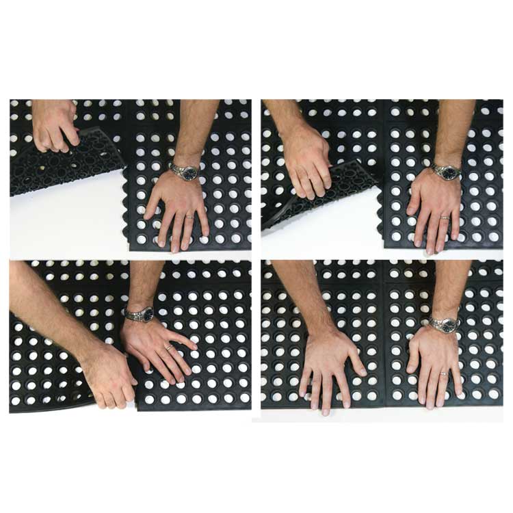 Interlocking Commercial Kitchen Mats - Rubber Co