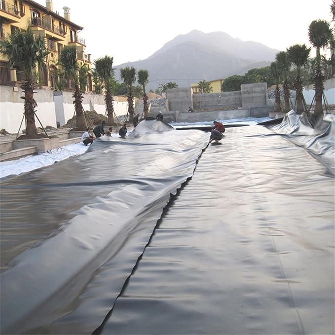 Dark Gray Heavy Duty HDPE Pond Liner 40Year Guarantee Free Underlay