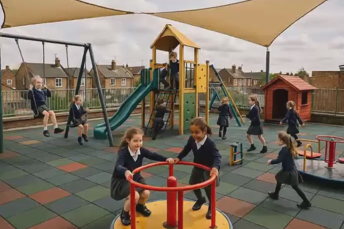 Play Area Safety Interlocking Rubber Tiles – image 7 of 19