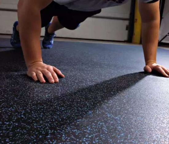Commercial Rubber Gym Flooring Durable Non-Slip Fitness Flooring