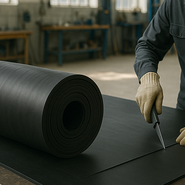 Premium Soundproofing Rubber Sheet - High-Quality Acoustic Deadening, Superior Noise Reduction, Versatile Use, Durable, Enhances Acoustic Comfort