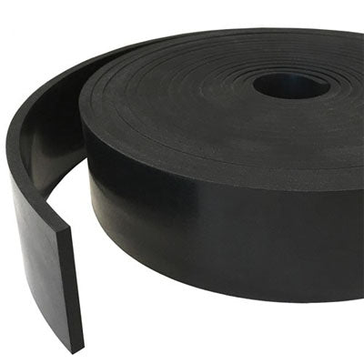 Solid Neoprene Black Rubber Strip - Rubber Co