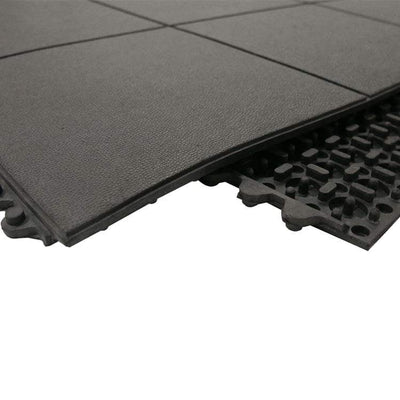 Dim Gray Playground Rubber Mats Interlocking