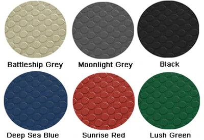 Dark Slate Gray Rubber Garage Flooring Dot Penny Pattern Linear Metre