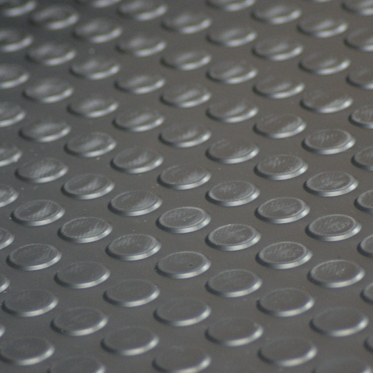 Non Slip Rubber Flooring Rolls Studded Dot Penny Pattern Heavy Duty Rolls Cut Lengths - expressmatting.co.uk