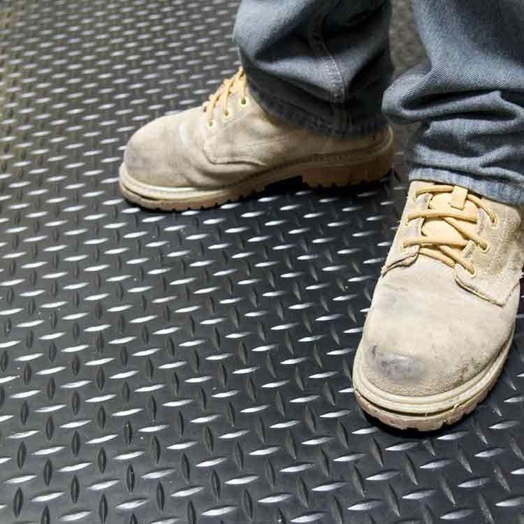 Diamond Tread Anti Slip Mats Safety Flooring - Slip Not Co Uk