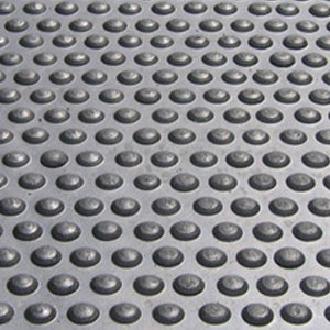 Dark Gray Bubble Hammer Top Ribbed Back Gym Mat