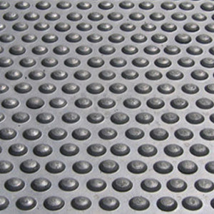 Dark Gray Bubble Hammer Top Ribbed Back Gym Mat