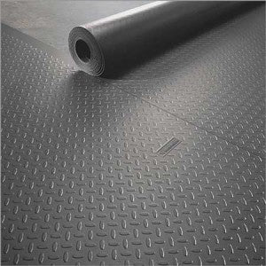 Dim Gray Diamond Tread PVC Rubber Flooring Linear Metre