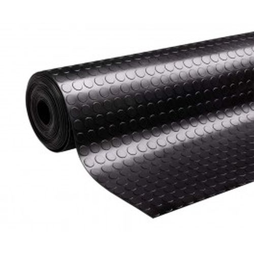 Non Slip Rubber Flooring Rolls Studded Dot Penny Pattern Heavy Duty Rolls Cut Lengths - expressmatting.co.uk