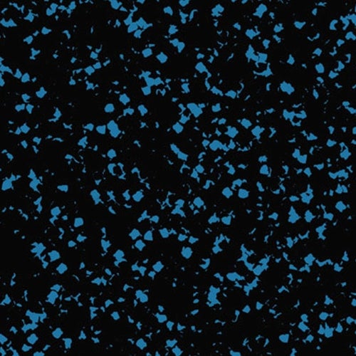 Close-up of Blue fleck commercial rubber matting