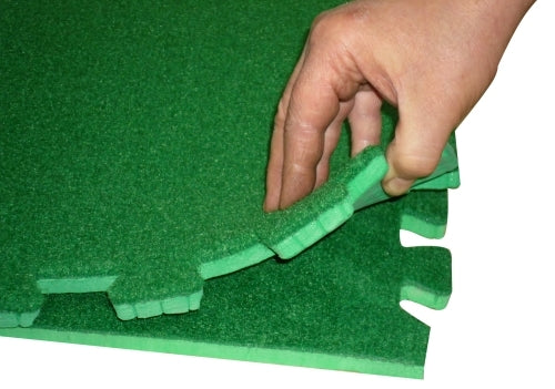Forest Green Grass Puzzle Tiles