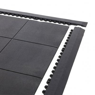 Dark Slate Gray Interlocking Cushioned Flooring Gym Tile