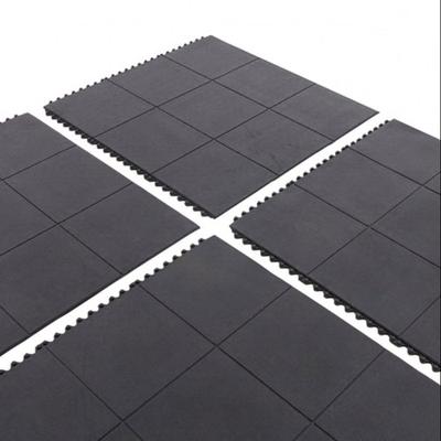 Dark Slate Gray Interlocking Cushioned Flooring Gym Tile