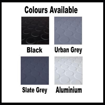 Light Gray Rubber Tiles Studded Non Slip
