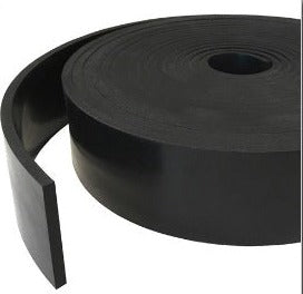 Solid Black Neoprene Rubber Strip - Express Matting